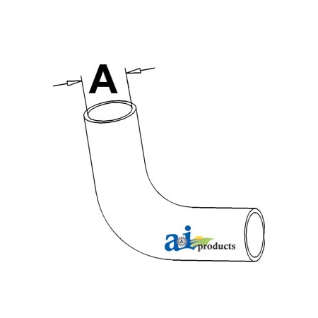 A & I Products Radiator Hose, Upper 6" x2.5" x3" A-F0NN8260BB